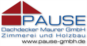 PAUSE Dachdecker - Maurer GmbH Zimmerei und Holzbau Logo