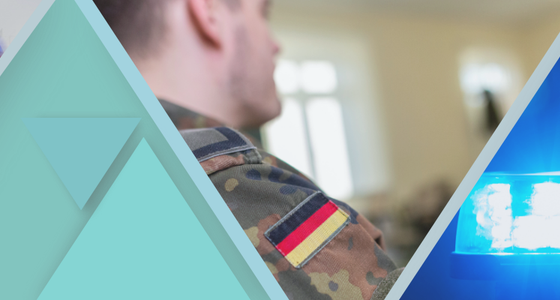 Symbolbild für Praktika nach Branche in der Branche Sicherheitsdienste und Militär